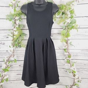 Lush Sleeveless Black Skater Dress